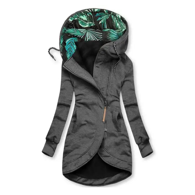 Van Dal | Dames Asymmetrische Rits Lange Hoodie