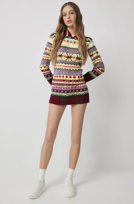 Van Dal | Traditioneel Patroon Gebreide Pullover