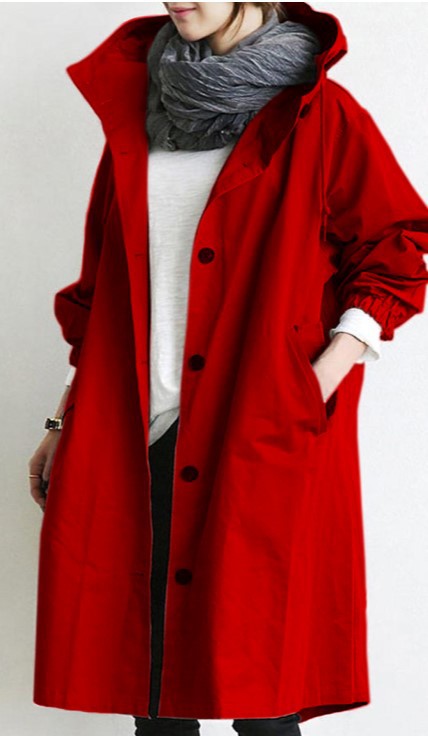 Van Dam | Dames Hooded Regenjas voor Windbescherming