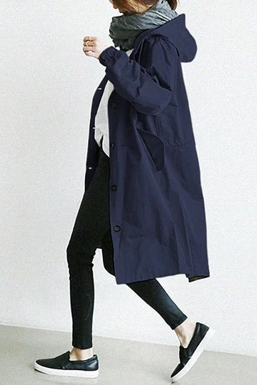 Van Dam | Dames Hooded Regenjas voor Windbescherming