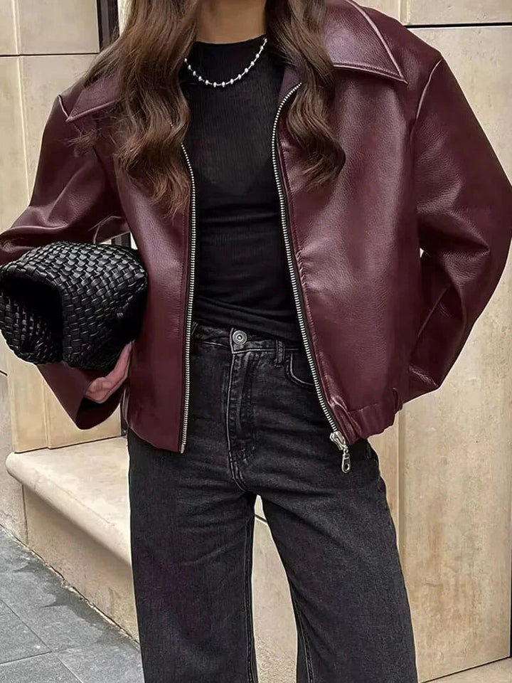 Van Dal | Dames Luxe Faux Leren Bomberjack