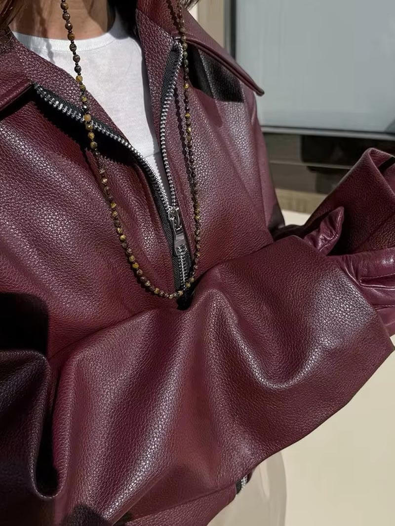 Van Dal | Dames Luxe Faux Leren Bomberjack