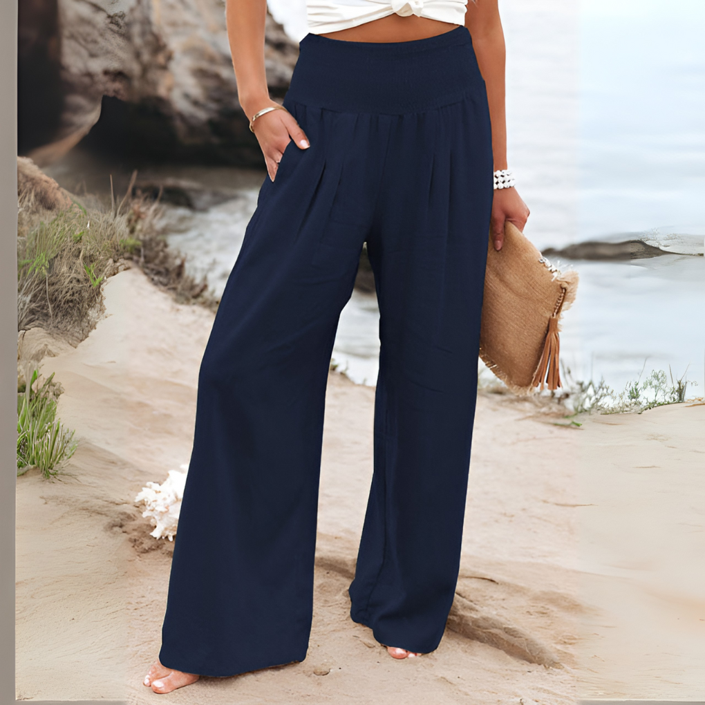Van Dal | Luchtige Hoge Taille Wijde Pantalon