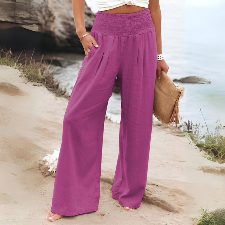 Van Dal | Luchtige Hoge Taille Wijde Pantalon