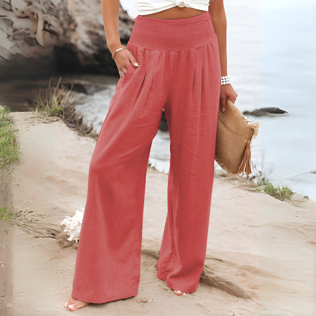 Van Dal | Luchtige Hoge Taille Wijde Pantalon