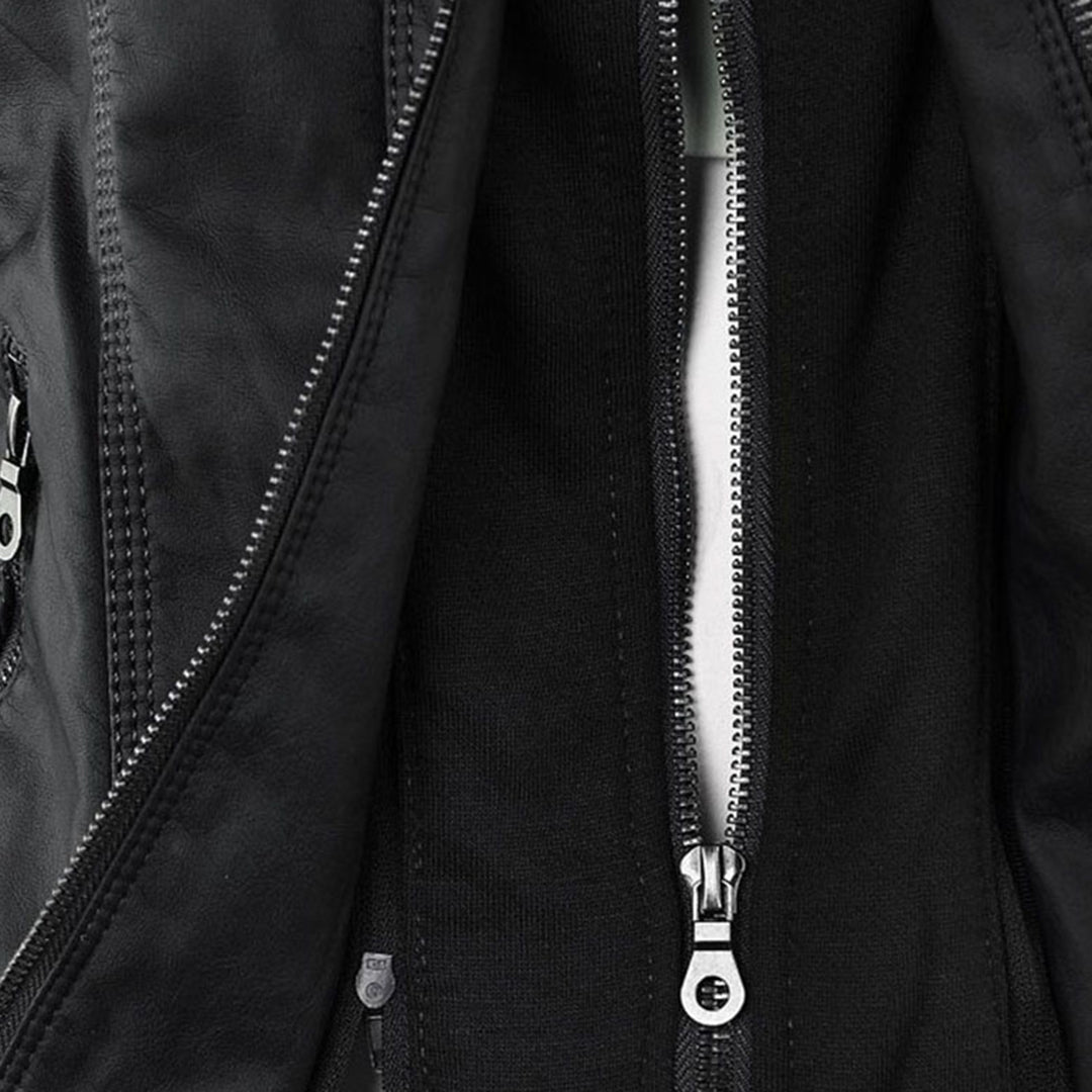 Van Dal | Dames Hooded Faux Leather Moto Jast