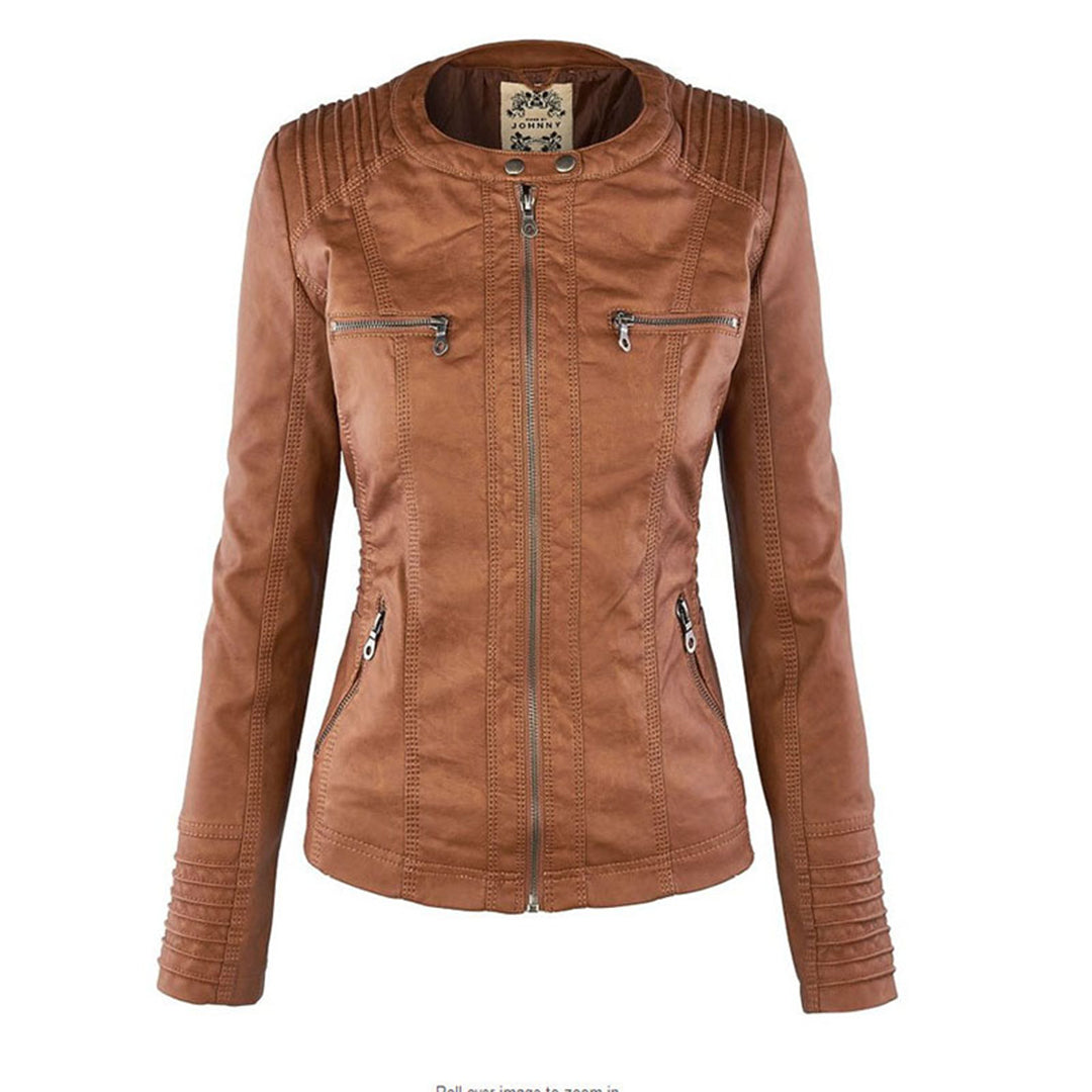 Van Dal | Dames Hooded Faux Leather Moto Jast