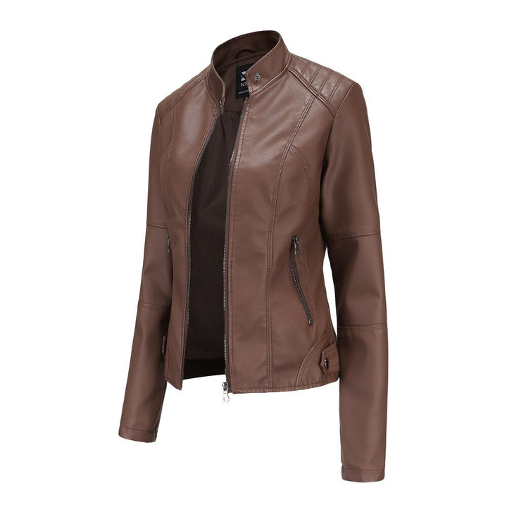 Van Dal | Dames Faux Leren Jas met Mandarin Collar