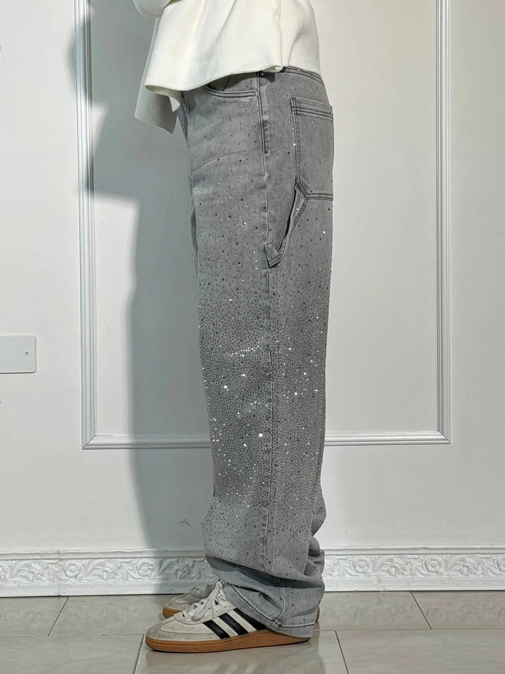 Van Dal | Sprankelende Strass Brede Pijpen Jeans