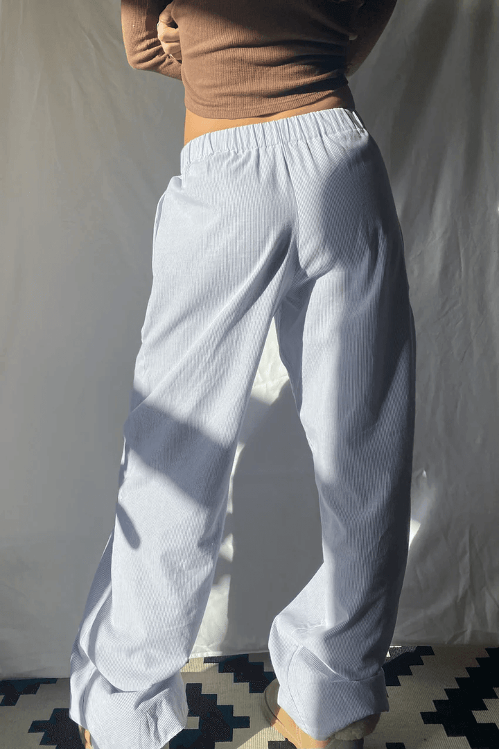 Van Dal | Dames Gestreepte Relaxed Fit Casual Broek