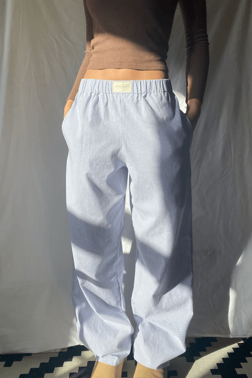Van Dal | Dames Gestreepte Relaxed Fit Casual Broek