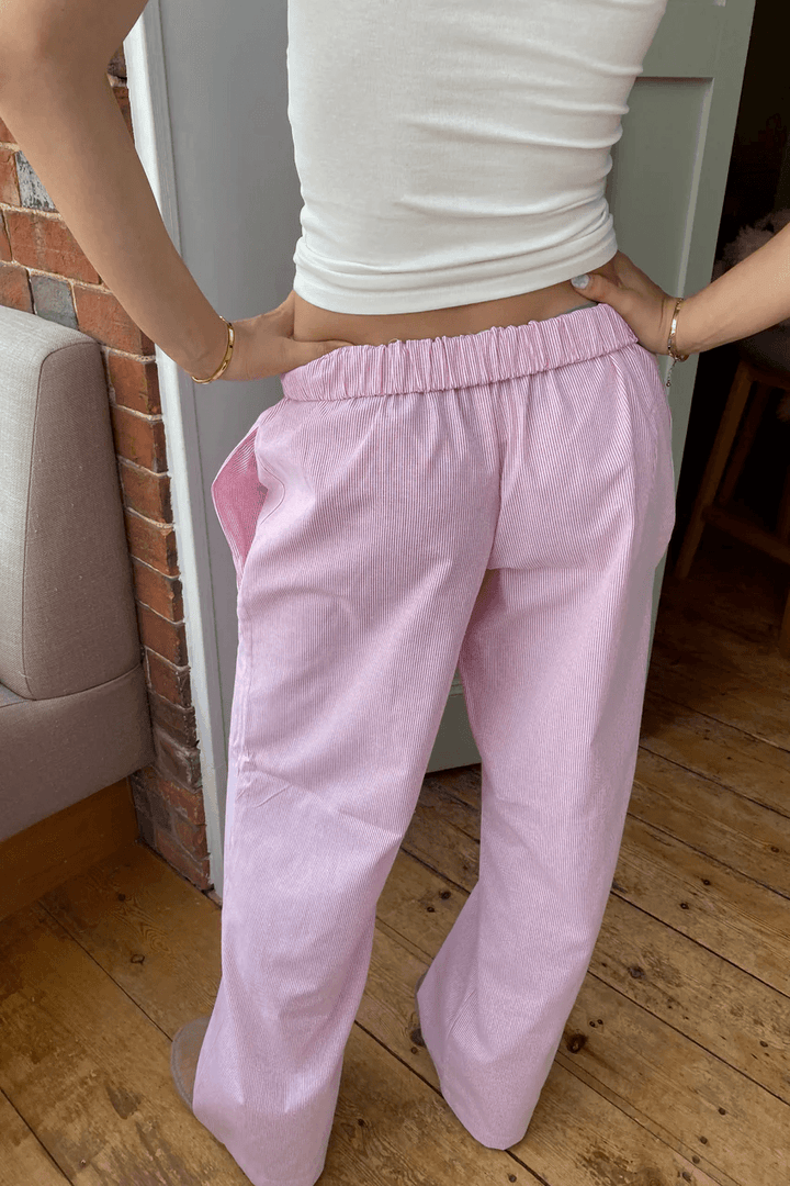 Van Dal | Dames Gestreepte Relaxed Fit Casual Broek