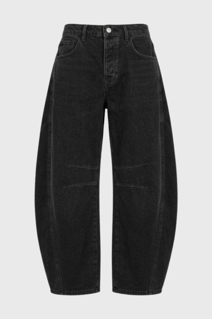 Wijde Broek Dames - Oversized met Decoratieve Naden | Balloon Fit