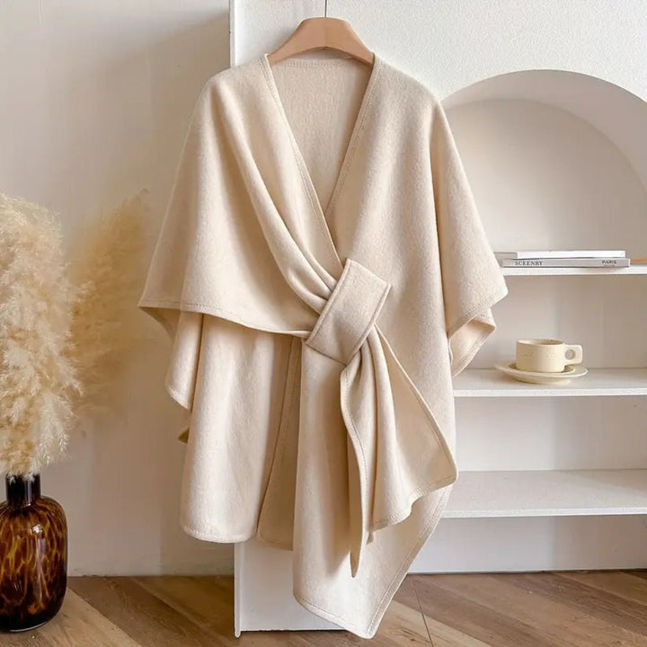 WINDWRAP – Luxe poncho-sjaal-jack voor alle seizoenen