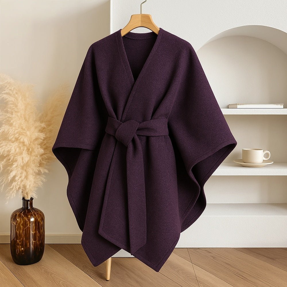 WINDWRAP – Luxe poncho-sjaal-jack voor alle seizoenen