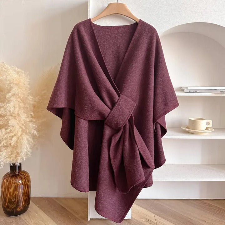WINDWRAP – Luxe poncho-sjaal-jack voor alle seizoenen
