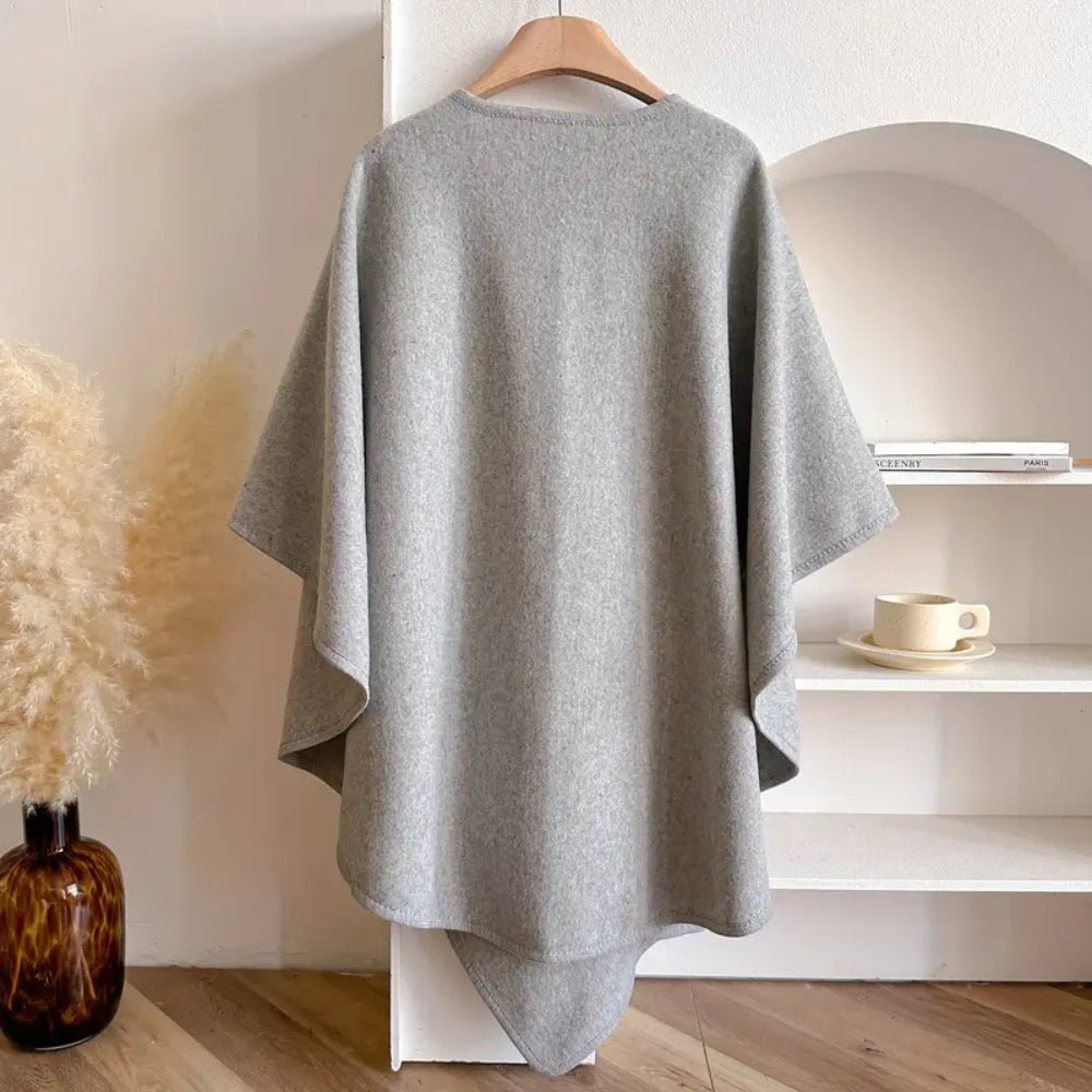 WINDWRAP – Luxe poncho-sjaal-jack voor alle seizoenen
