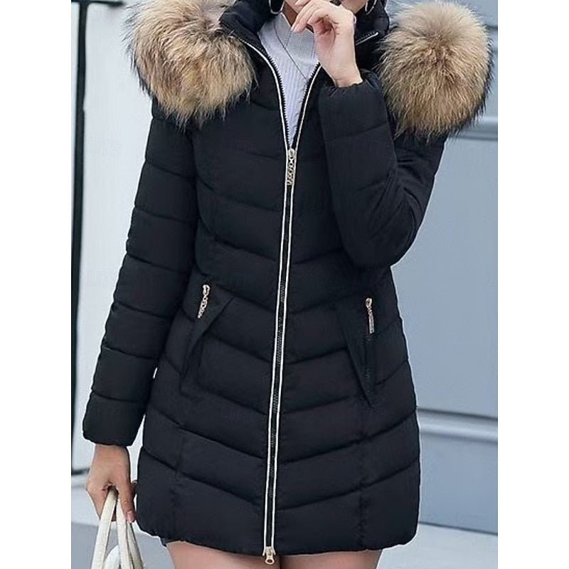 Gwendolyn | Gewatteerde Winterparka met Capuchon