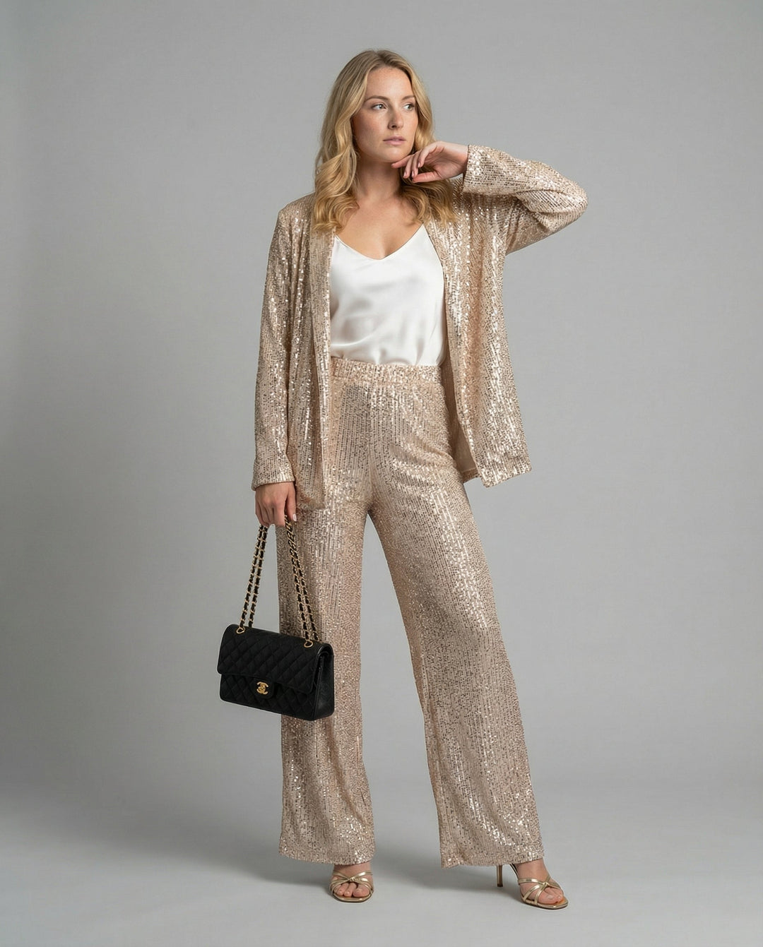 Van Dal | Vrouwen Glamoureuze Pailletten Jumpsuit