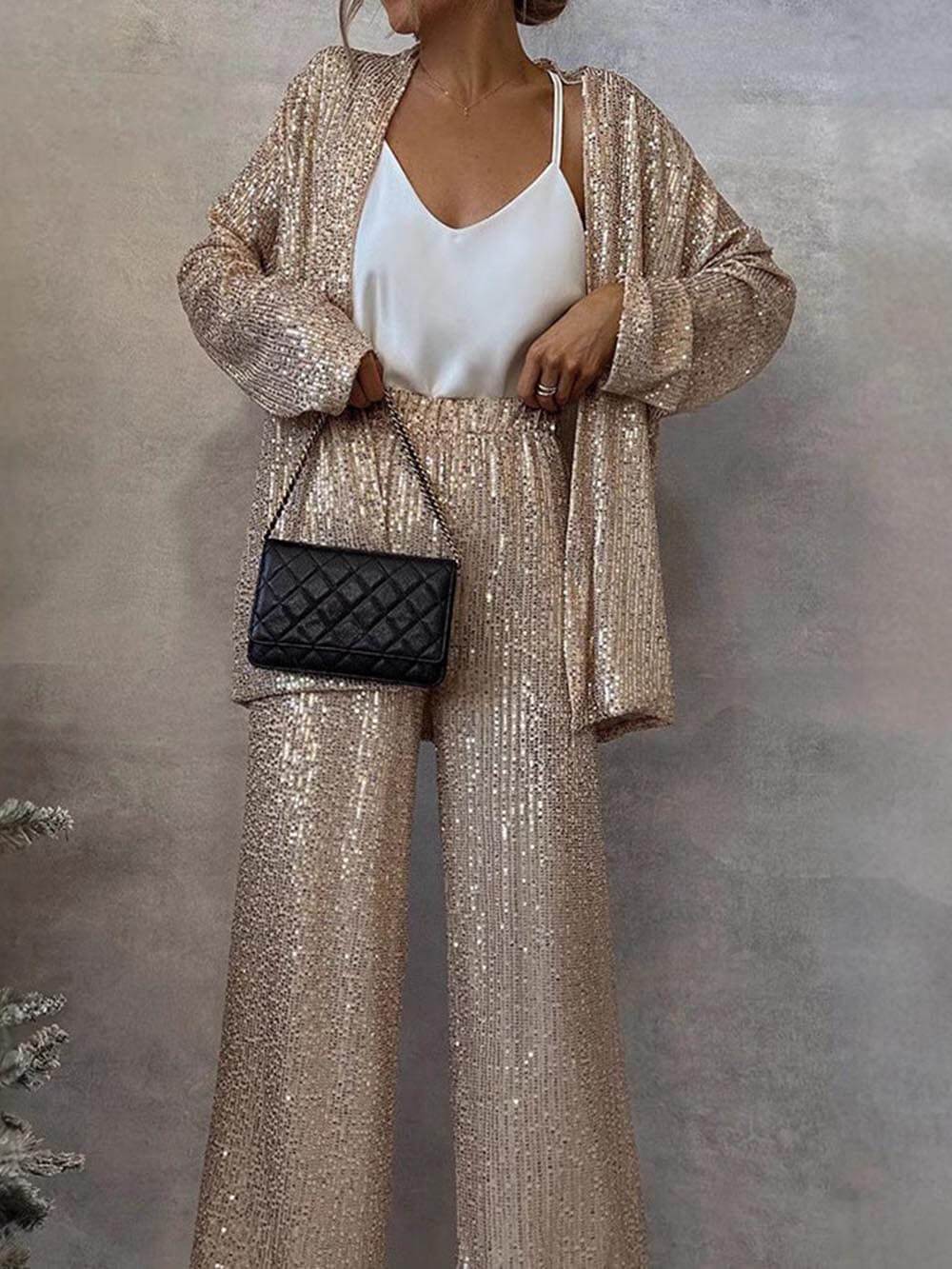 Van Dal | Vrouwen Glamoureuze Pailletten Jumpsuit