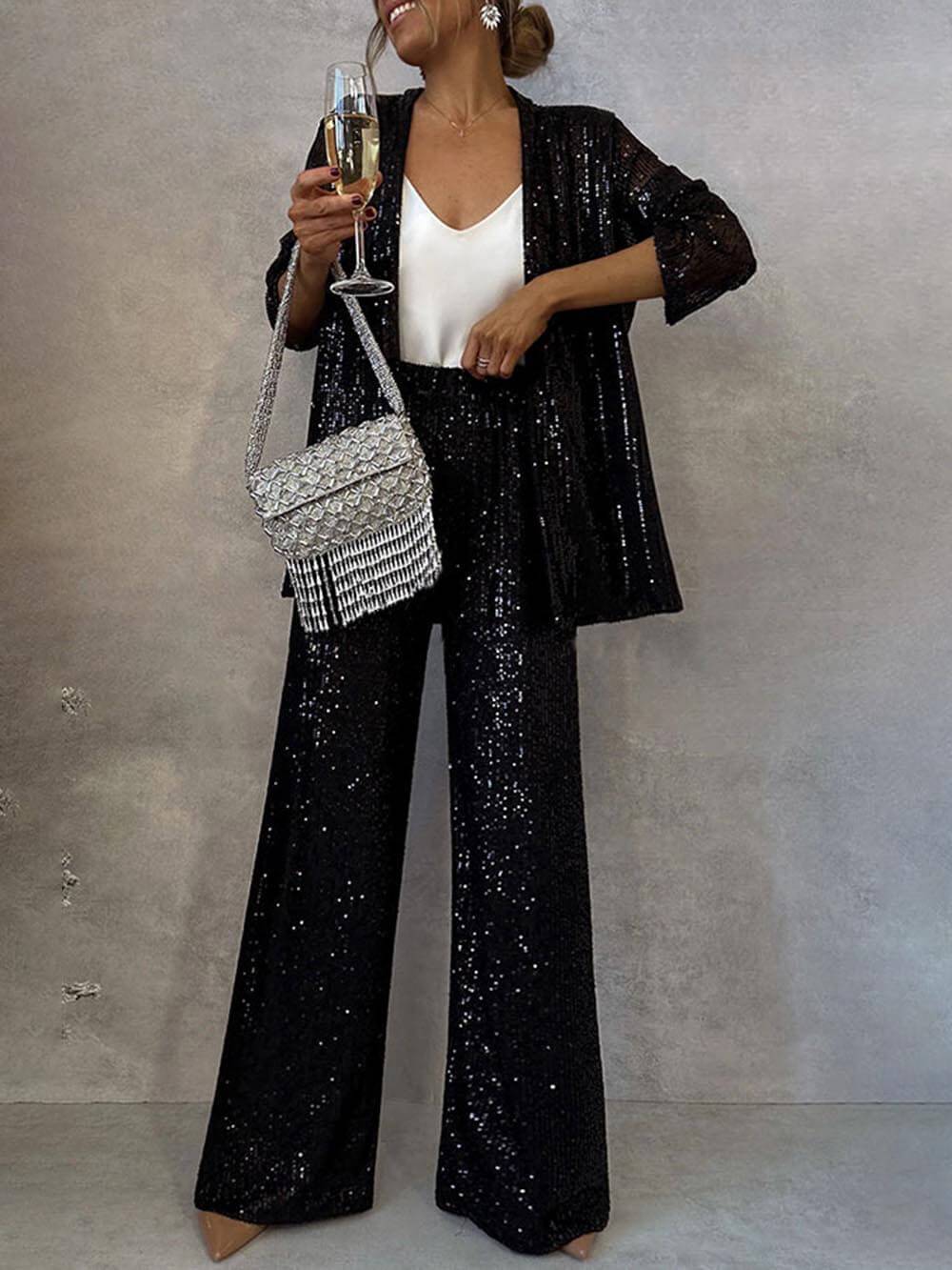 Van Dal | Vrouwen Glamoureuze Pailletten Jumpsuit