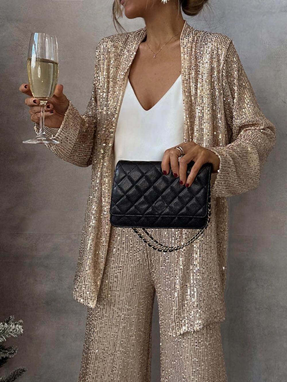 Van Dal | Vrouwen Glamoureuze Pailletten Jumpsuit