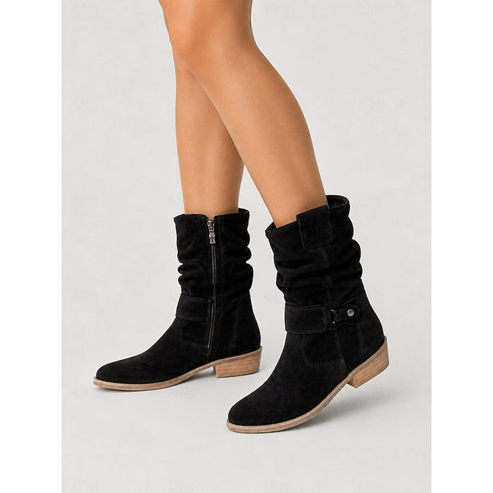 Tessa | Slouchy Buckle Enkellaarsjes