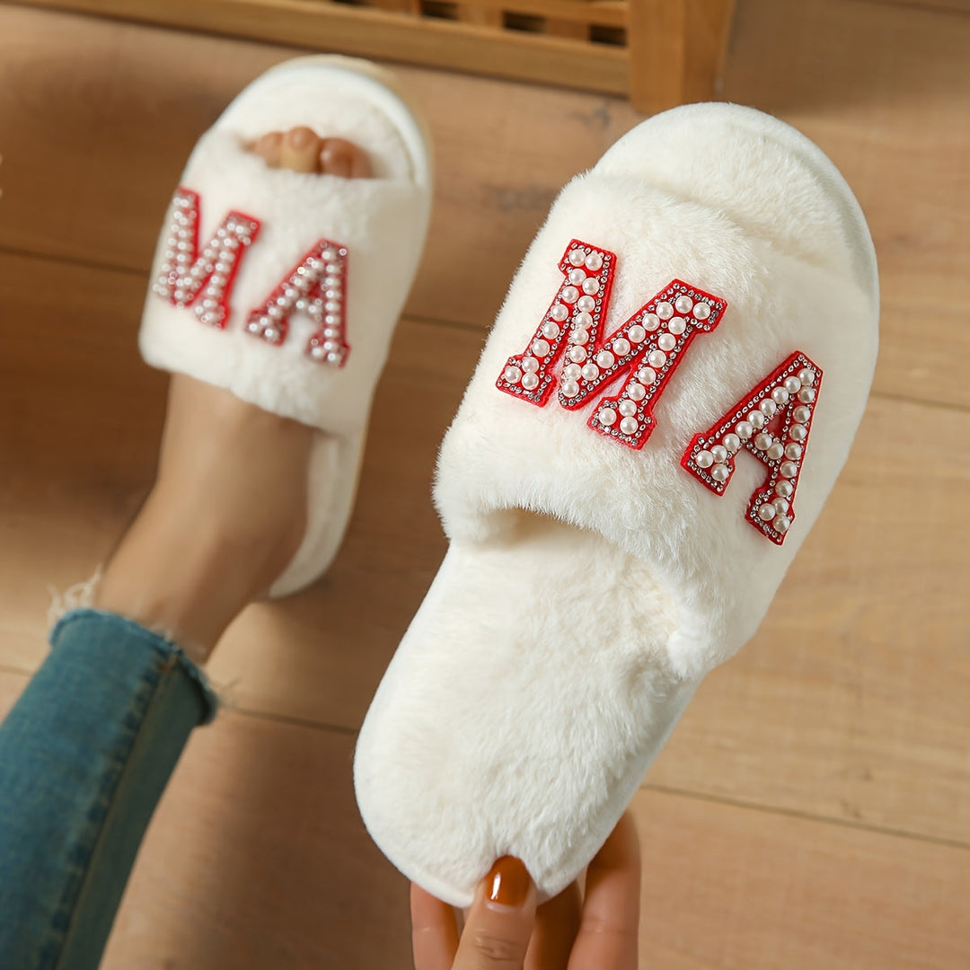Zoë | Gezellige & ademende slippers met open teen en antislip zool