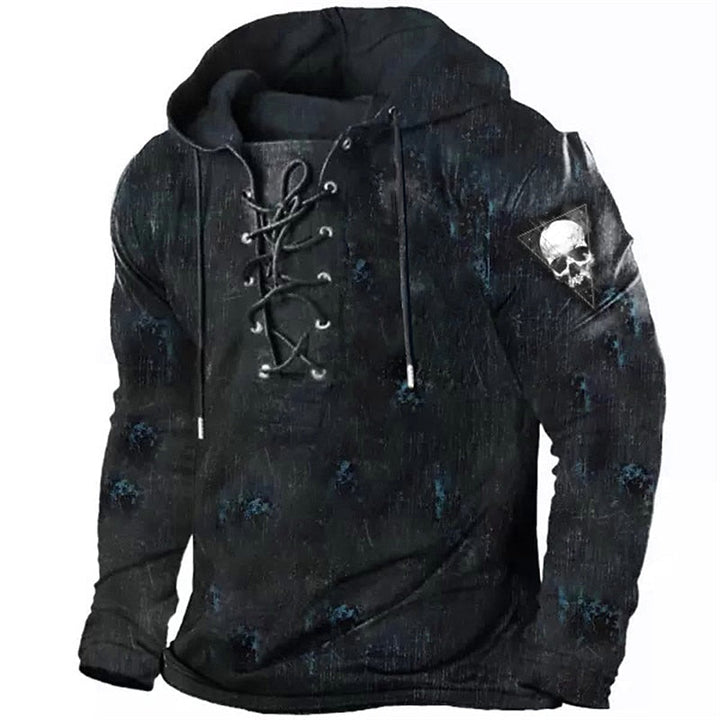 Cole | Halloween Vetersluiting Skull Hoodie